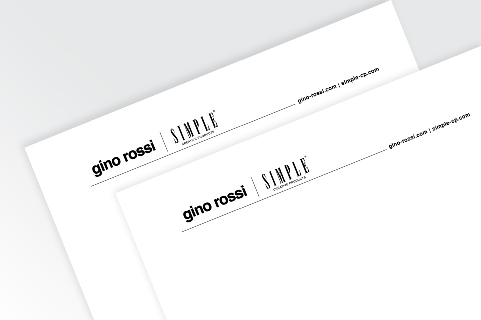 Gino Rossi and Simple Creative Products Group, Corporate Design